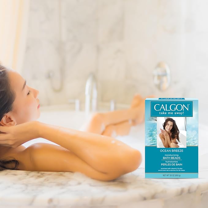 Calgon Ultra-Moisturizing Bath Beads, Ocean Breeze, 30 Ounce - Image 5