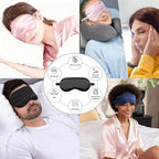 12PACK Silky Sleep Masks Satin Eye Mask Silk Eyes Cover - Image 4