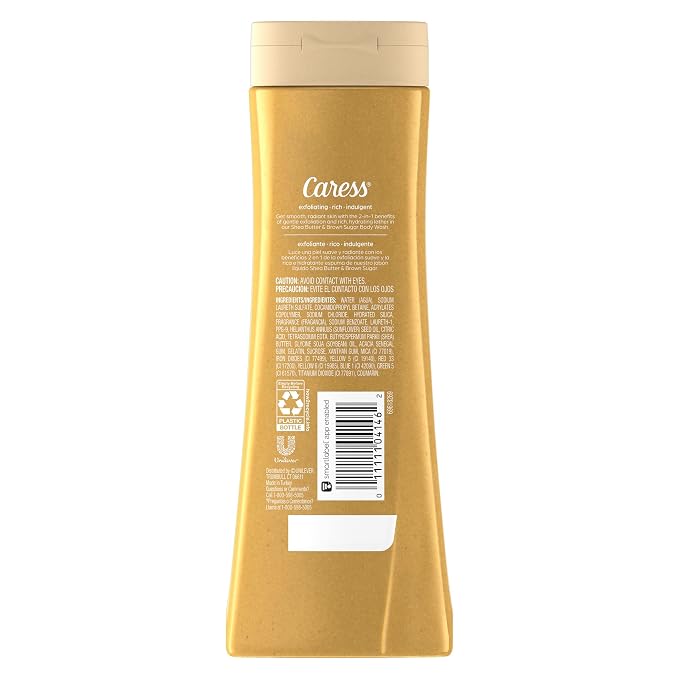 Caress Body Wash, Shea Butter & Brown Sugar, Moisturizing Body Wash - Image 2