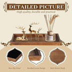 MAONAME Bathroom Vanity Tray, Rustic Long Narrow Tray, Rectangle Farmhouse Wood - Image 3