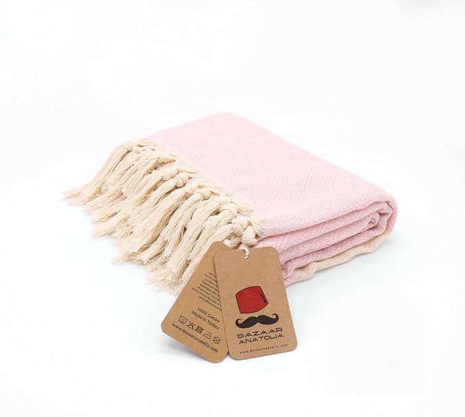 Bazaar Anatolia Turkish Beach Towel – 100% Cotton, Quick Dry, Sand Free Towel - Image 9