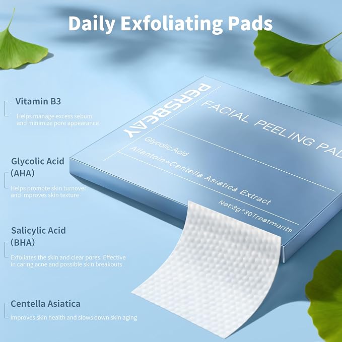Glycolic Acid Pads, Exfoliating Toner Pads - Image 3