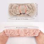 WILLBOND 4 Pack Microfiber Headbands Spa Facial Headbands Makeup Head bands - Image 2