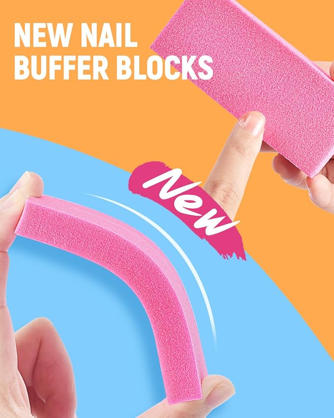 MORGLES Cuticle Remover Tools, Nail Files and Buffers Set - Image 3