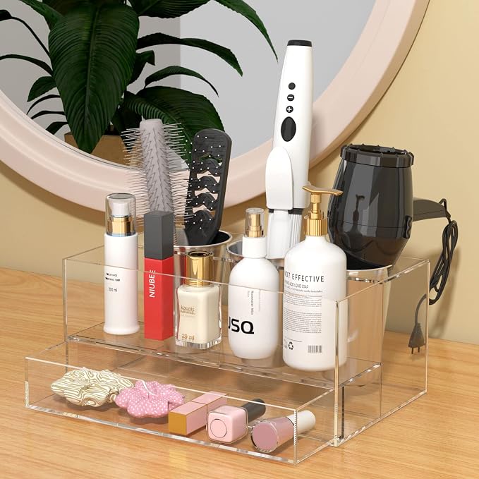 NIUBEE Hair Tool Organizer, Bathroom Countertop Blow Dryer Holder, Vanity Caddy - Image 5