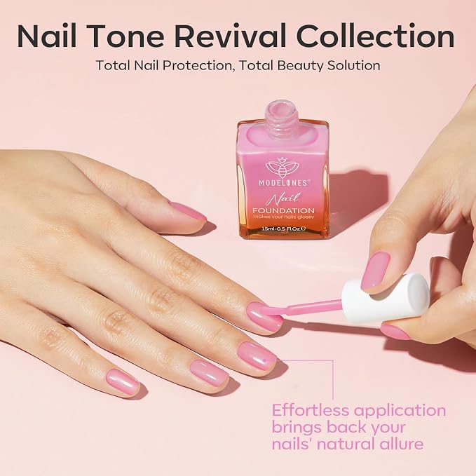 modelones Nail Strengthener Jelly Purple Pink Nail Repair - Image 7