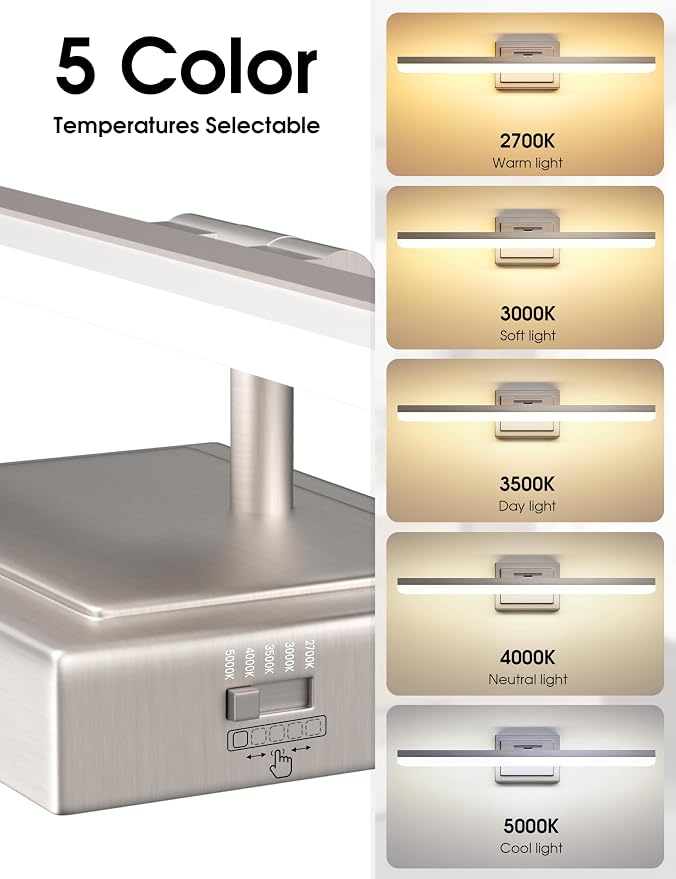 VOLISUN Modern Bathroom Vanity Light 31.5 inch, 28W Dimmable 5CCT Led Bathroom - Image 3