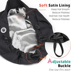 2 Pack Satin Lined Bouffant Scrub Caps - Image 3
