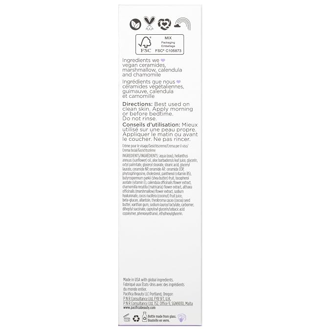 Pacifica Vegan Ceramide Barrier Repair Face Lotion, Lightweight Moisturizer - Image 13