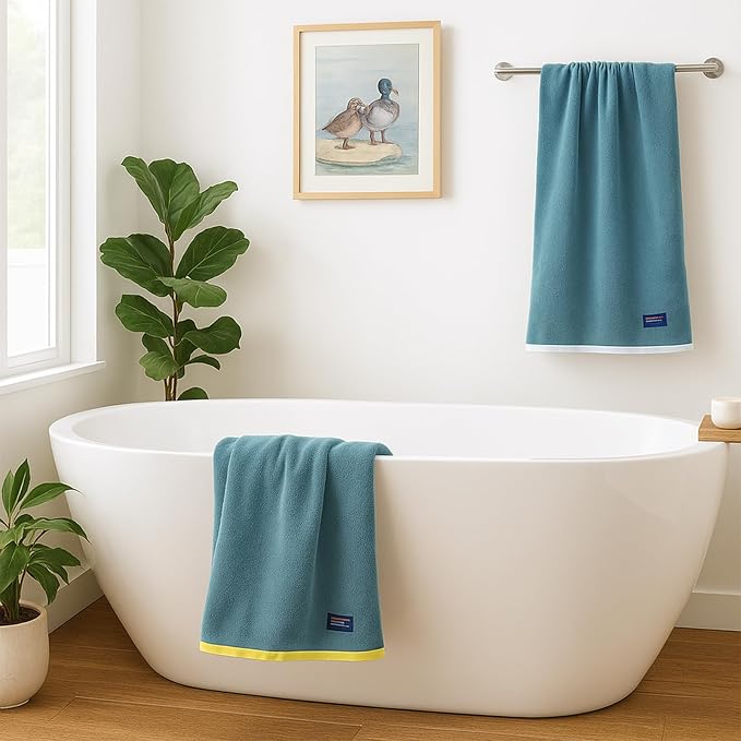 REDKISS 6 Piece Luxury Bath Towel Set, 2 Bath Towels, 2 Hand Towels, 2 - Image 7
