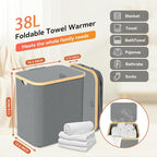 Towel Warmer & Laundry Basket 2-in-1, Foldable Towel Warmer - Image 3