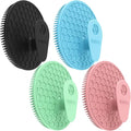 Silicone Body Scrubber 4 Pack, BEAUTAIL Shower Bath Scrubber, Gentle by BEAUTAIL