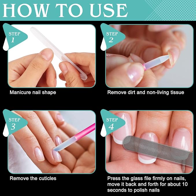 Glass Nail File Buffer with Case - Image 8