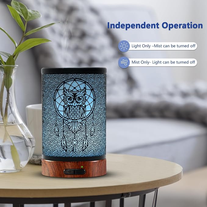 EQUSUPRO Essential Oil Diffuser 150ml Metal Aromatherapy Oil Diffuser - Image 4