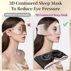 USlixury Silk Sleep Mask, 3D Contoured Sleeping Masks, 100% Mulberry Silk - Image 2