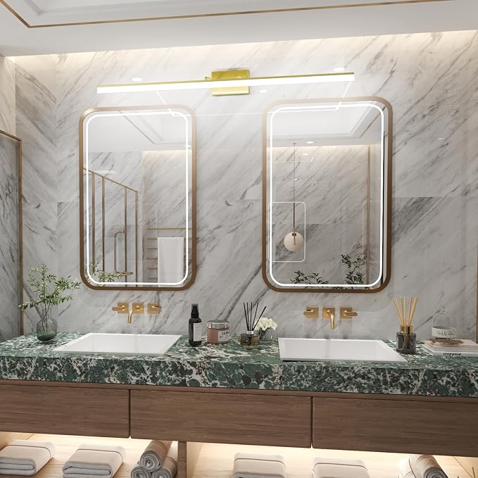 Aipsun 48inch Bathroom Vanity Light Brushed Gold Modern LED Vanity Lighting - Image 6