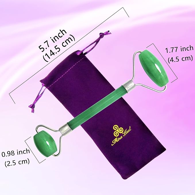 Mina Heal Jade Roller Face Massager - Image 2