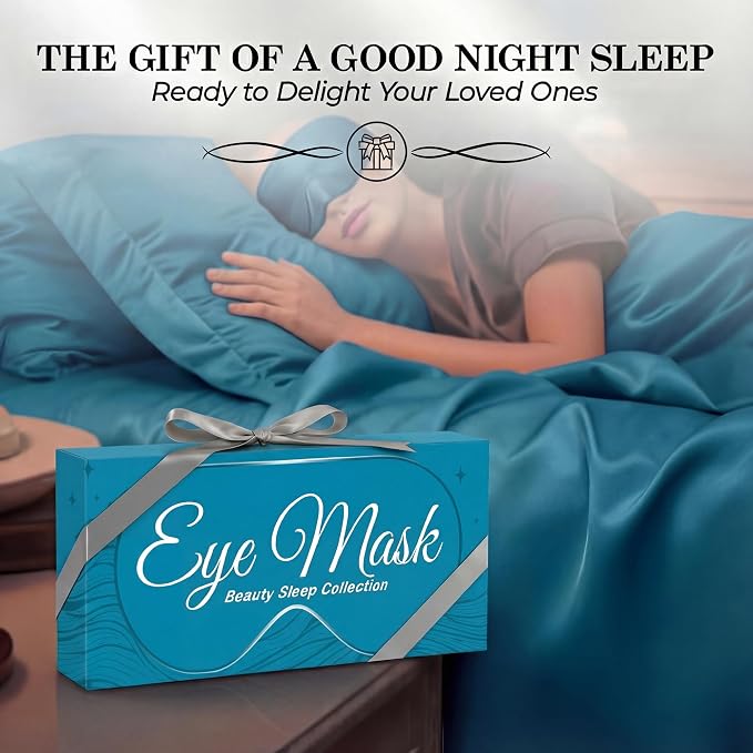 SLEEP SANCTUARY 100% Pure Mulberry Silk Sleep Mask - Image 8