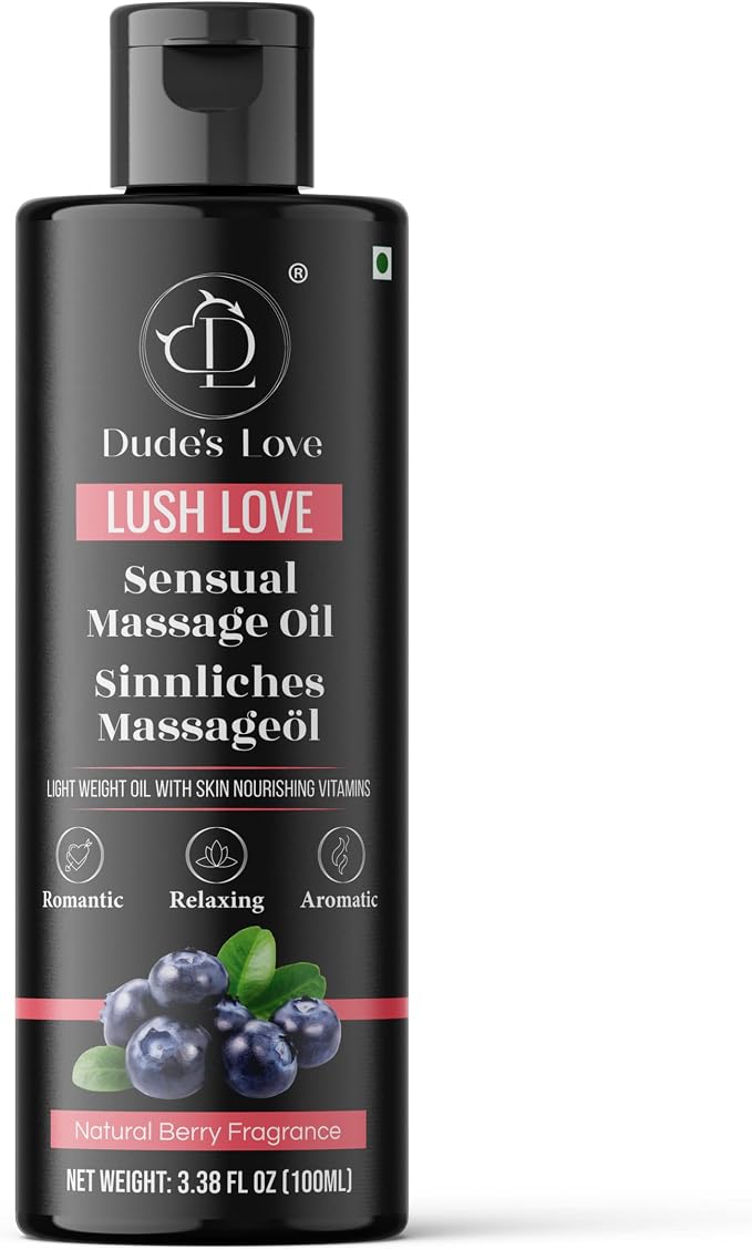 Dude's Love Organic Berry Sensual Massage Oil - Image 7