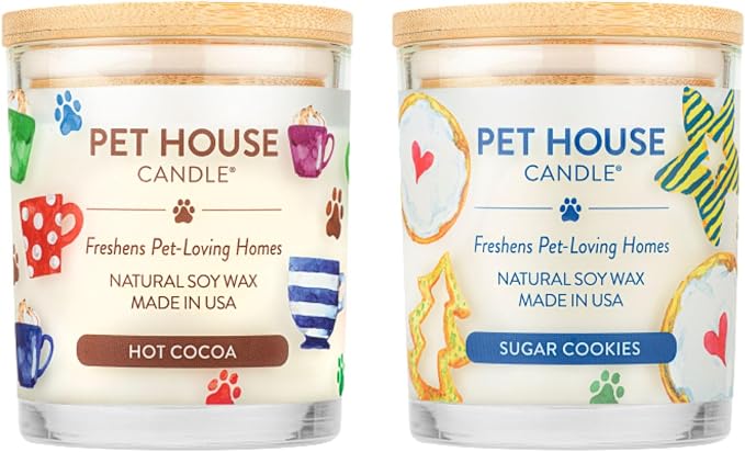Pet House Candles Plant Based Pet Candle, Clean Burning, Long Lasting by OneFurAll