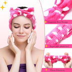 WILLBOND 24 Pieces Spa Headband Bulk Skincare Headbands Face Wash Makeup - Image 4