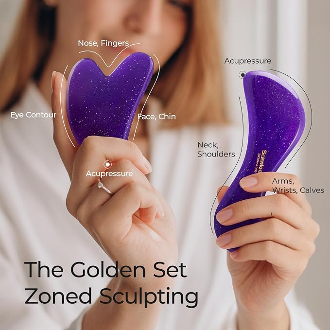Scienlodic 2 Pcs Gua Sha Massage Tools - Image 2