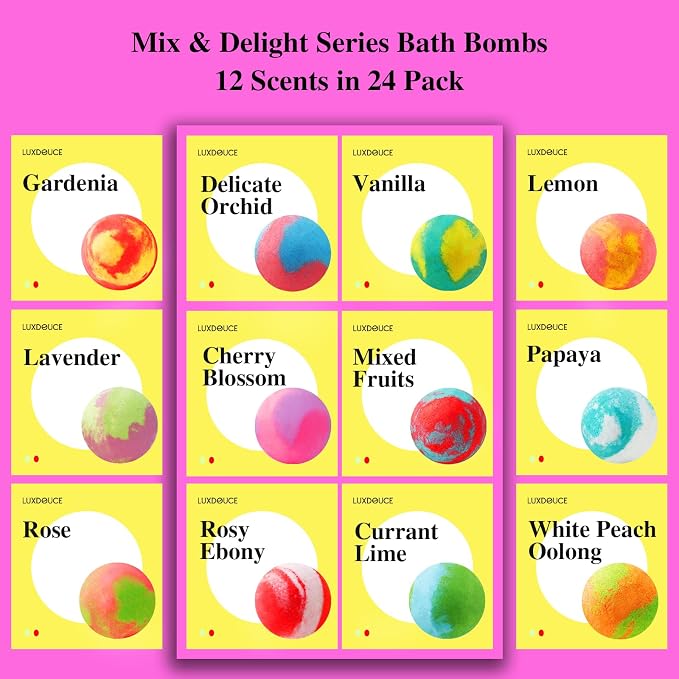 48 Pack Bath Bombs Gift Set – Aromatic Bubble Bombs - Image 5