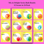 48 Pack Bath Bombs Gift Set – Aromatic Bubble Bombs - Image 5