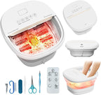 Pedicure Foot Spa with Bubble and Heat, Collapsible Foot Soaking Tub with by Unknown