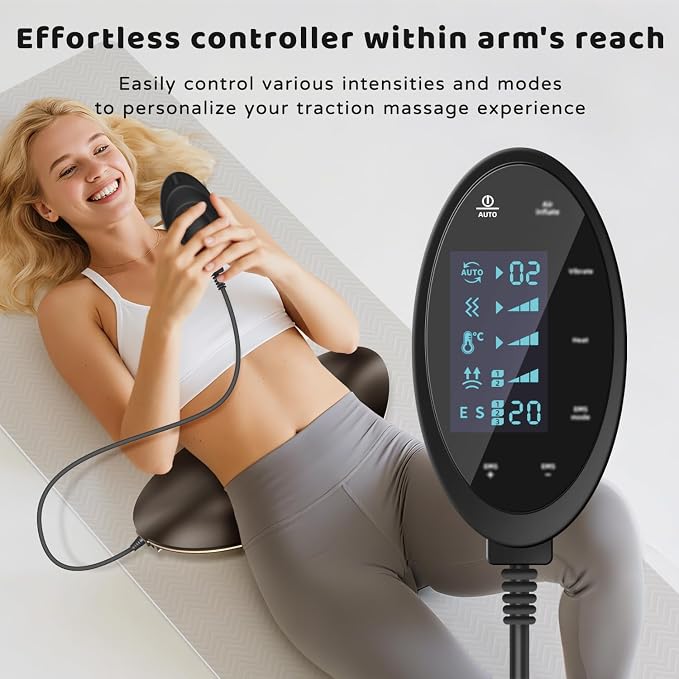 Cordless Electric Lumbar Traction Device, 4-in-1 Multifunctional Back Massager - Image 9