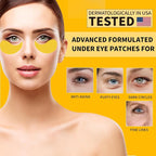 Under Eye Patches For Puffy Eyes 70PCS, 24K Gold Eye Mask For Dark Circles and - Image 2