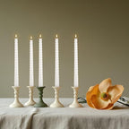 WPONSZU 10 Inch White Spiral Taper Candle Set of 12 Pack Unscented Dripless - Image 8