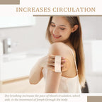 SURDOCA Dry Brush, Body Exfoliating Scrubber, Bath Shower Brushes - Image 7