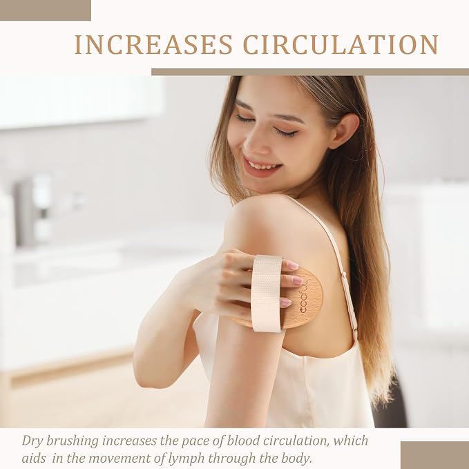 SURDOCA Dry Brush, Body Exfoliating Scrubber, Bath Shower Brushes - Image 7