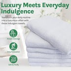 Towels N More 6 Pack 20"X40" Small Light Weight Gym Towels or Can be Used as - Image 3