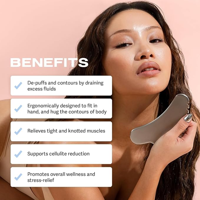 Sacheu Stainless Steel Body Gua Sha Tool - Image 5