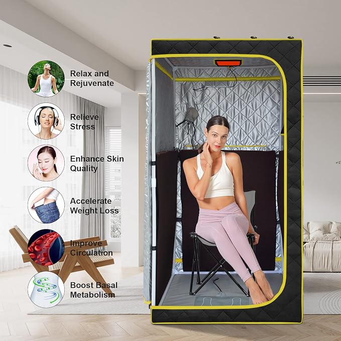 Portable Infrared Sauna, Full Size Far Infrared Sauna, One Person Sauna Tent - Image 6