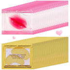 40 Pairs Lip Mask & Eye Mask, 24K Gold Gel Crystal Collagen Under Eye Patches by TIRDET