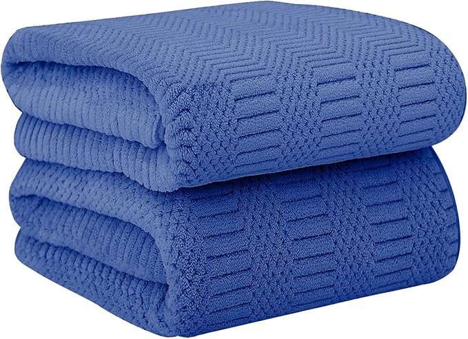 JML Microfiber Bath Towels, Large Bathroom Towel 2 Pack, Super Absorbent and by JML