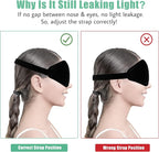 BeeVines Sleep Mask, 2 Pack 3D Contoured Sleeping Eye Masks - Image 6