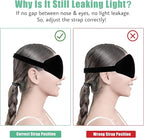 BeeVines Sleep Mask, 2 Pack 3D Contoured Sleeping Eye Masks - Image 6