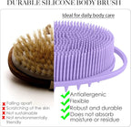 RamPula Silicone Body Scrubber, Silicone Loofah, Quick-Dry Exfoliating Body - Image 2