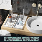BBK Bathroom Vanity Tray 11.8 in- 2 Pack Silicone Bathroom Tray - Image 7