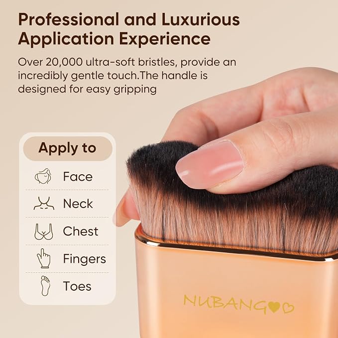 Professional Kabuki Foundation Brush, Makeup Brush, Self Tanner Brush, Self - Image 2