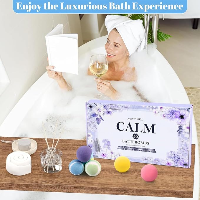 TranquilBliss Bath Bombs Set 50 PCS - Image 7