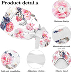 Ethnic Aztec Pattern Adjustable Scrub Cap Hat - Image 4