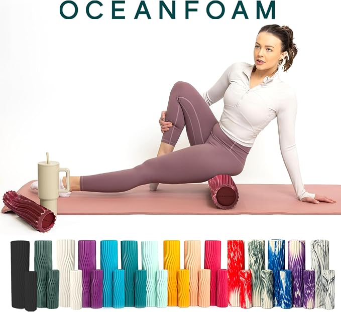 Oceanfoam Ripple Travel Foam Roller Firm Mini Foam Roller - Image 9