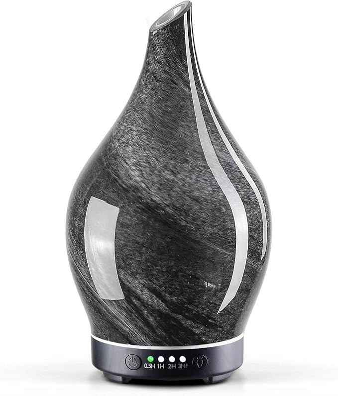 Porseme 150ml Essential Oil Diffuser Glass Color Changing Aroma Air Diffusers by Porseme