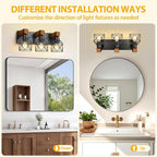 3-Light Farmhouse Vanity Lights - Image 5