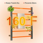 Heated Towel Racks for Bathroom, Wall Mounted Electric Towel Warmer Racks - Image 3